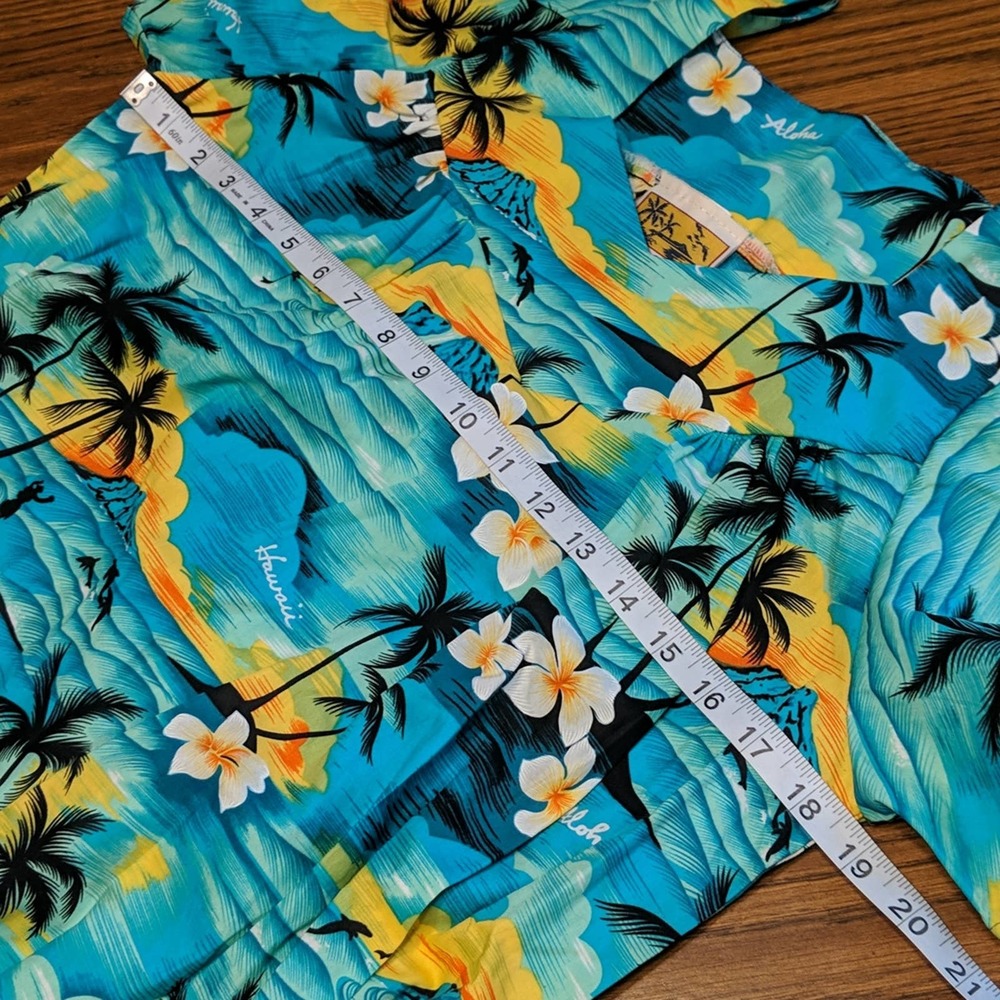 Winnie Fashion Hawaiian Dress Tropical Sunset Midi Small - Picture 6 of 10